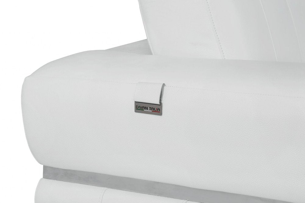 48" Italian Leather Contemporary Club Chair