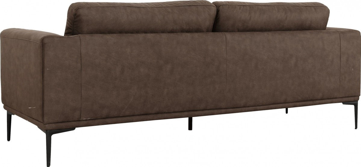 78" Simple Brown Loveseat