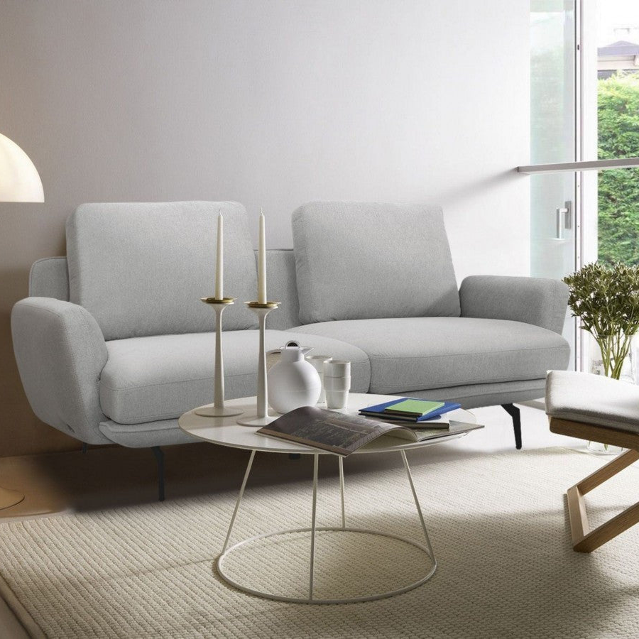 89" Light Gray Retro Sofa