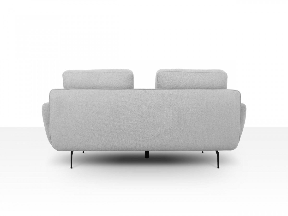 89" Light Gray Retro Sofa