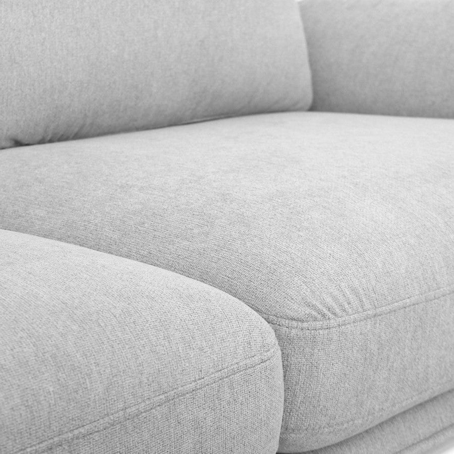 89" Light Gray Retro Sofa