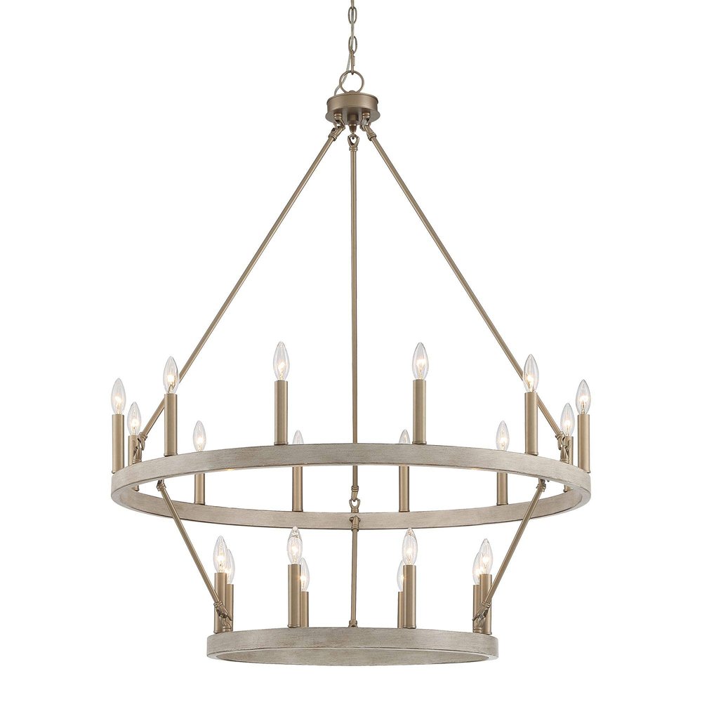 40" Dual Ring Gothic Chandelier