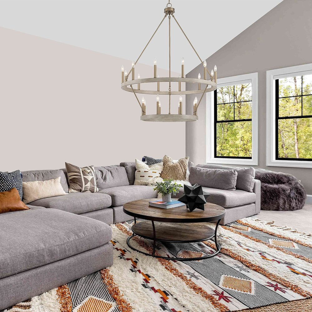40" Dual Ring Gothic Chandelier