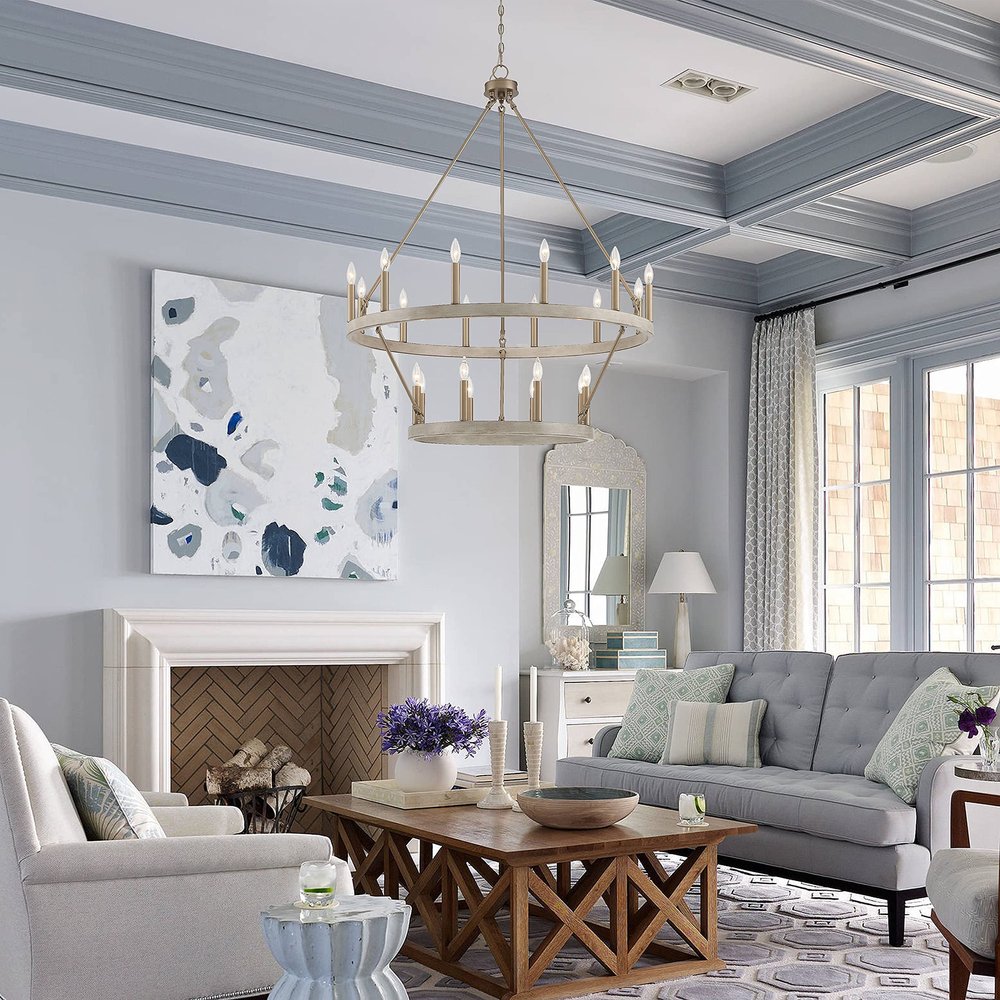 40" Dual Ring Gothic Chandelier