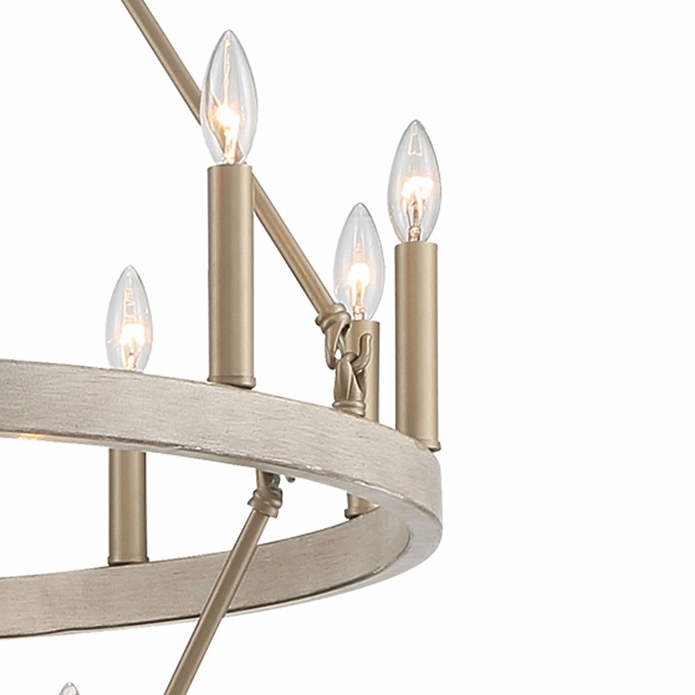 40" Dual Ring Gothic Chandelier