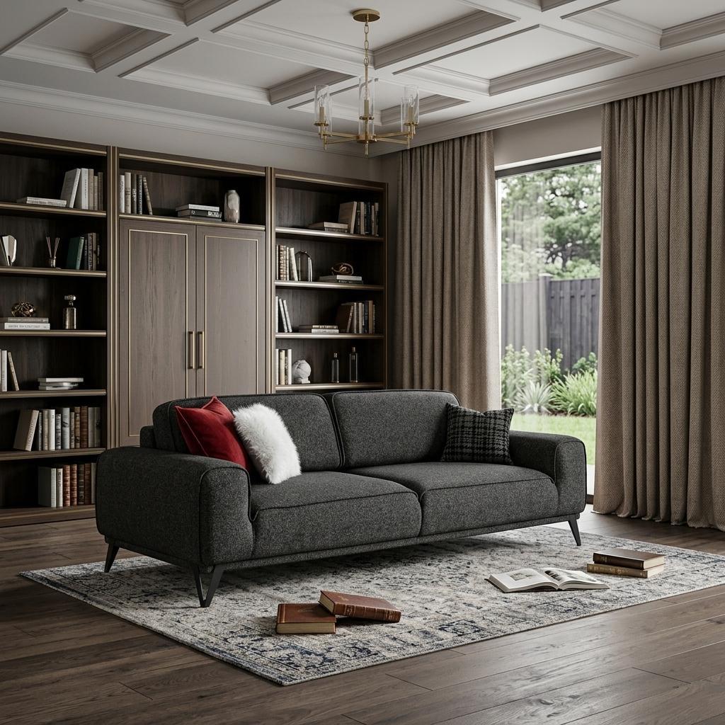 90" Linen Sleeper Sofa Bed