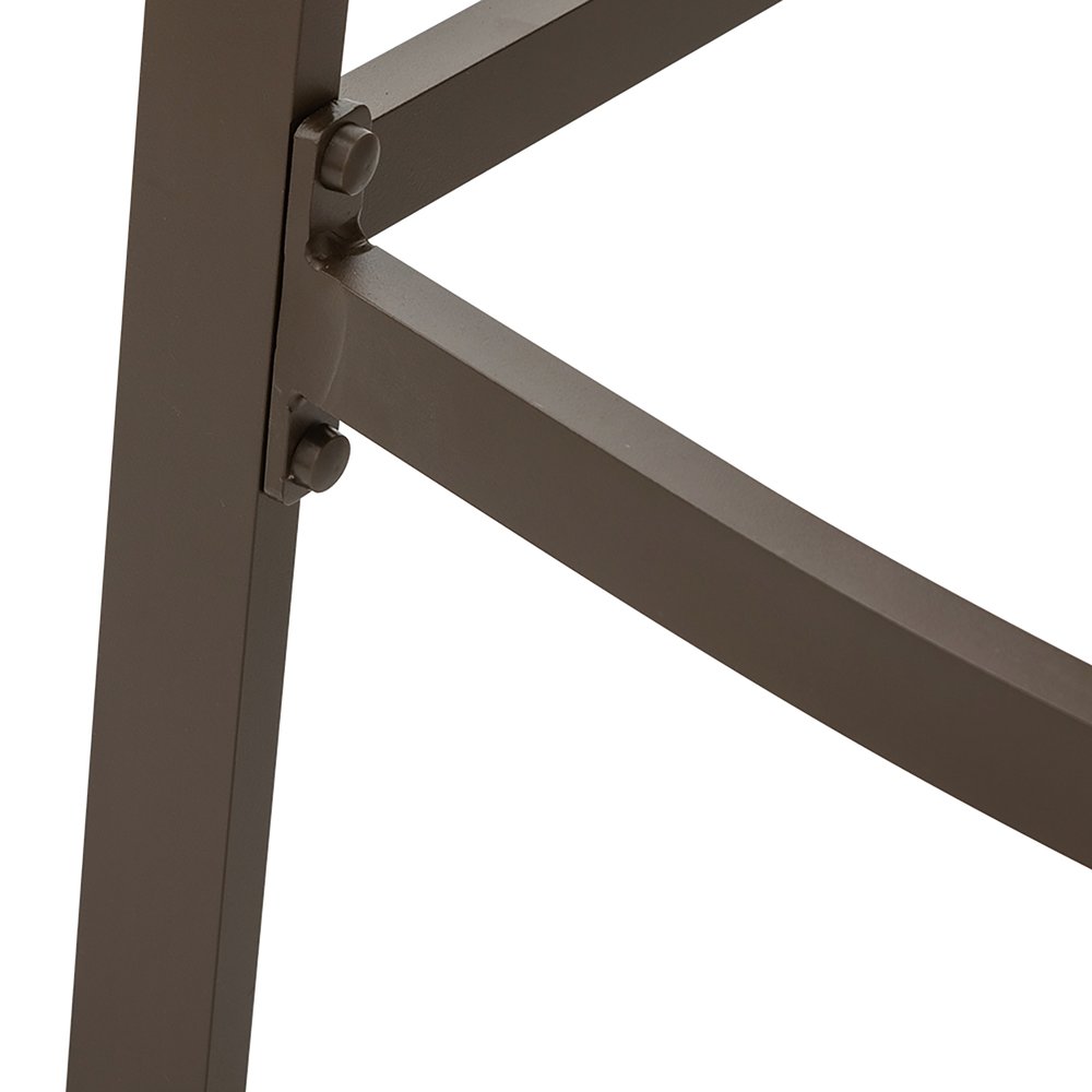 Set of Two 48" Brown Adirondack Outdoor Bar Chair