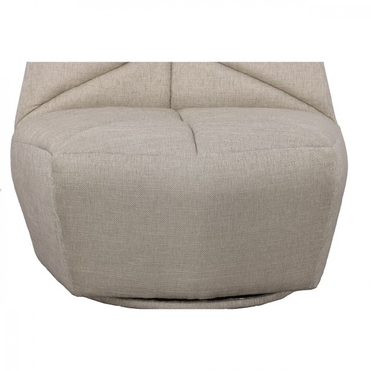 31" Gray Tufted Fabric Armless Chair