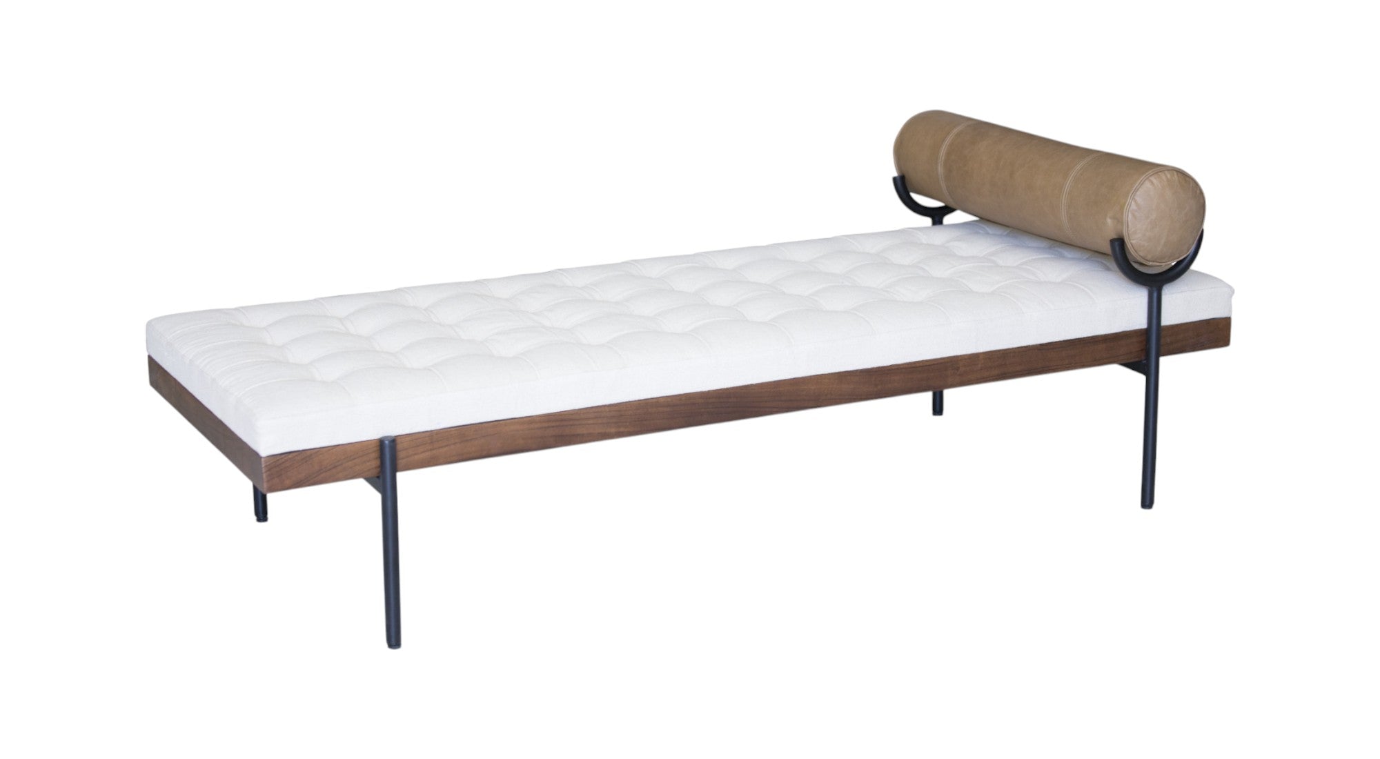 72" Ivory Cotton Daybed with Pillow