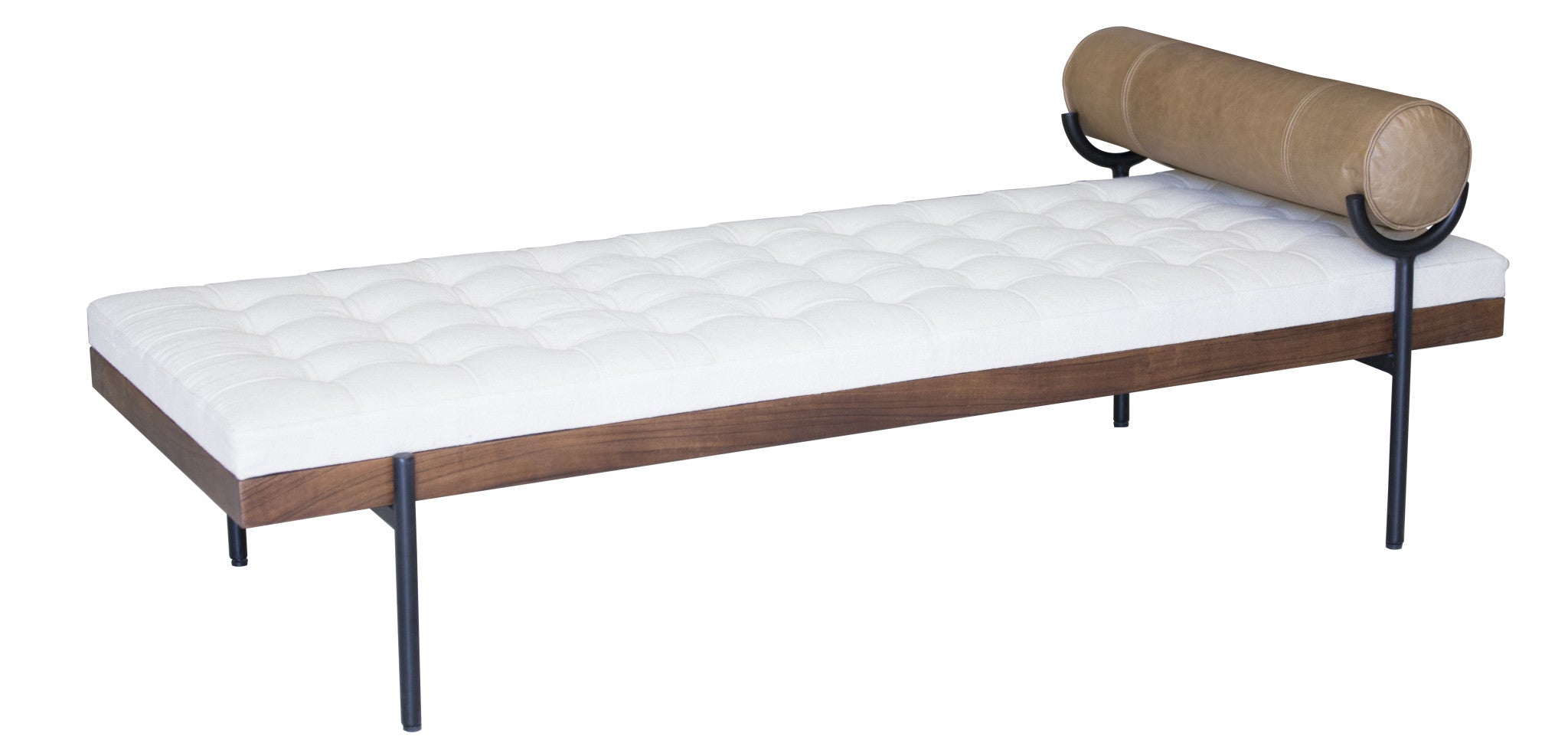 72" Ivory Cotton Daybed with Pillow