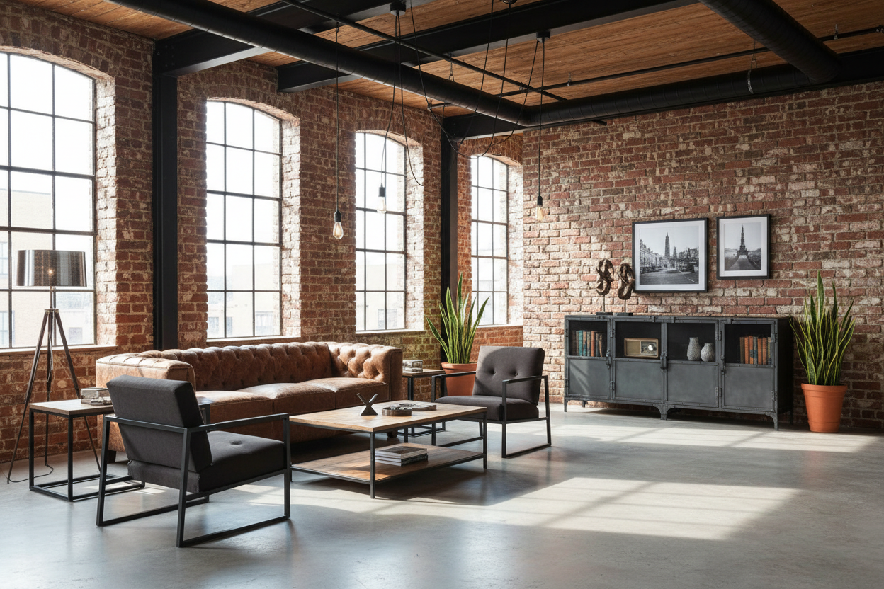 72" Dark Gray Industrial Enclosed TV Stand