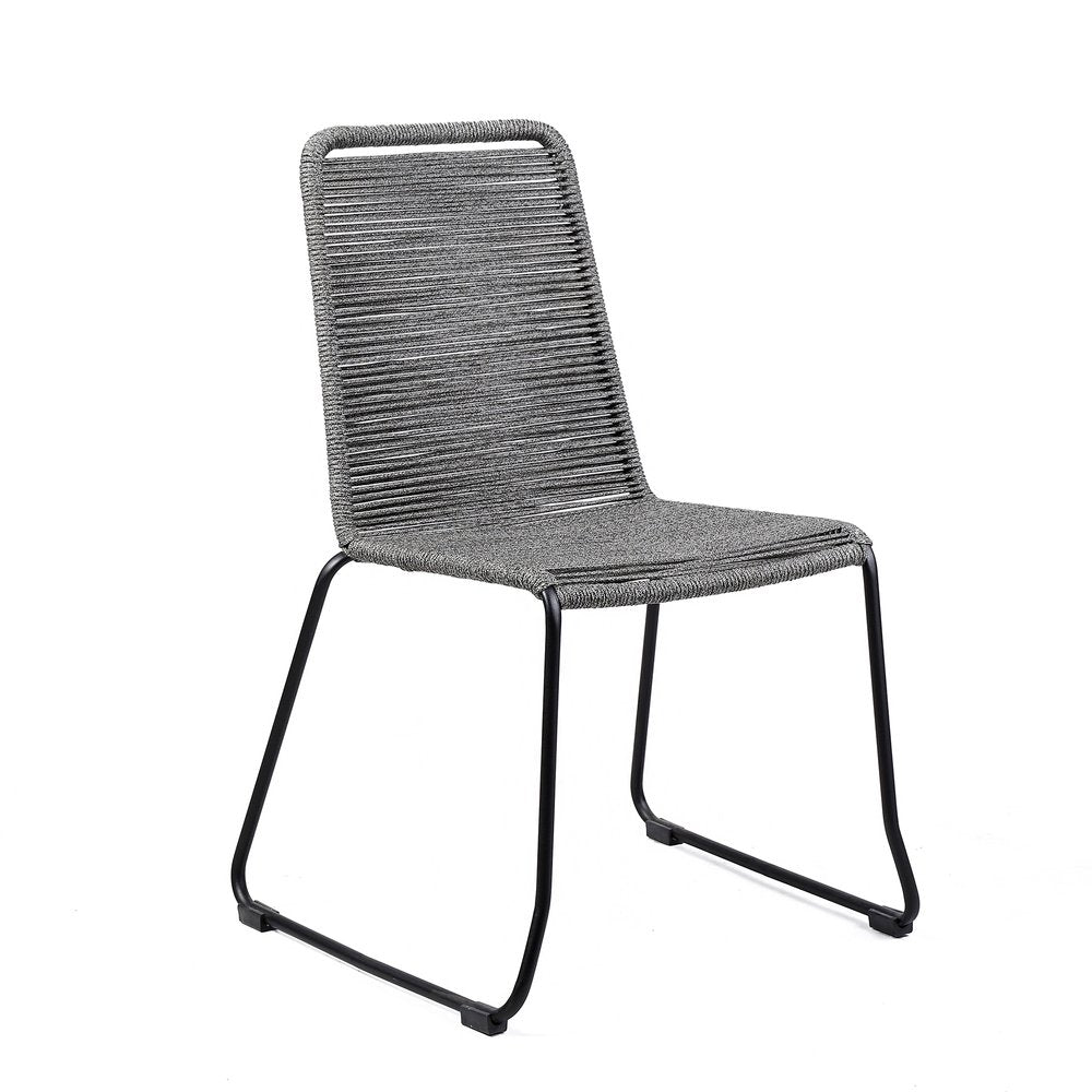 Set of Two 23"  Metal Outdoor Dining Chair