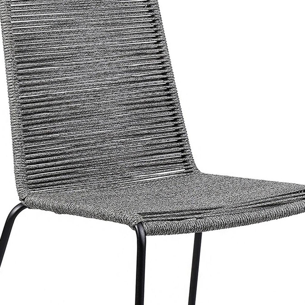 Set of Two 23"  Metal Outdoor Dining Chair
