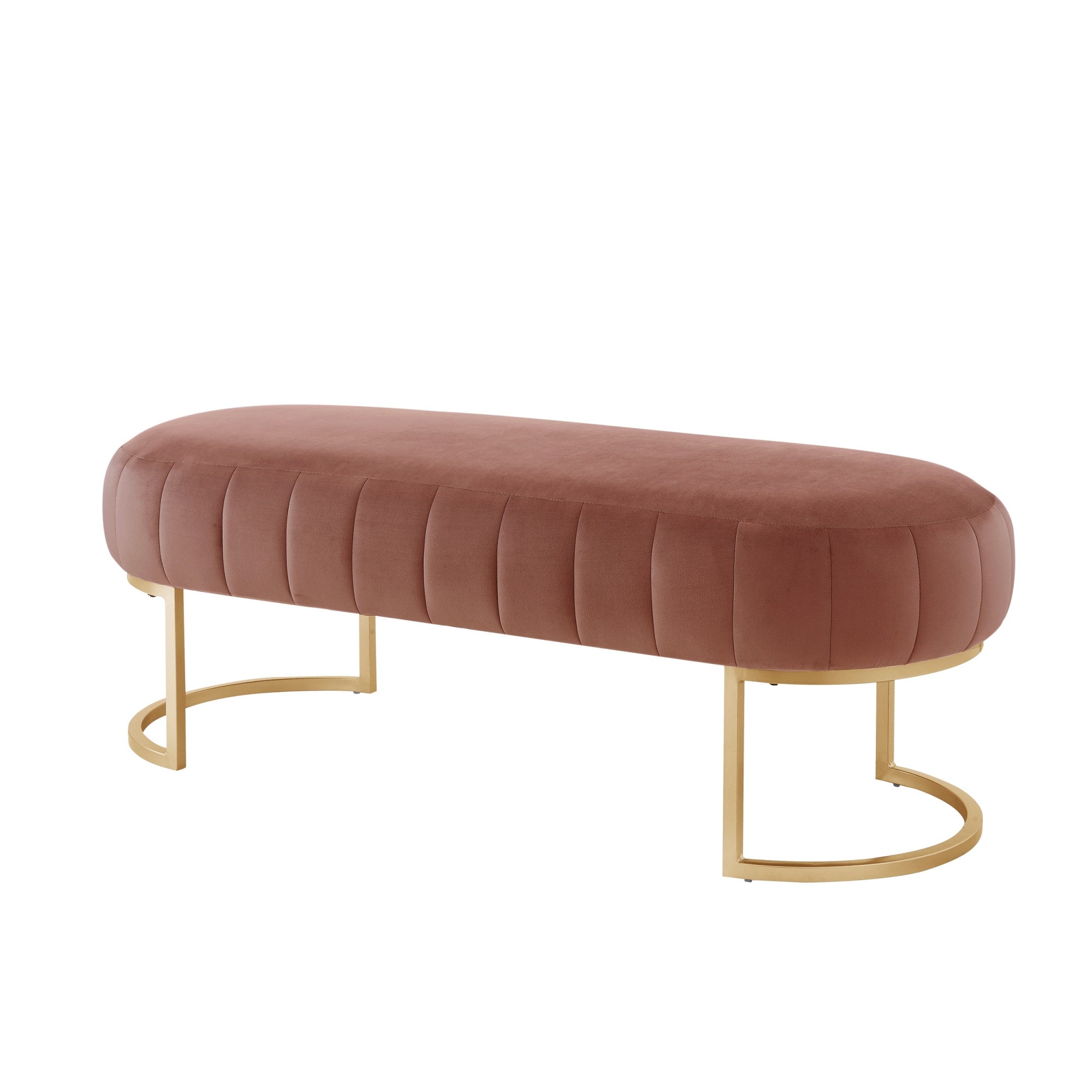 53" Velvet Pill Bench