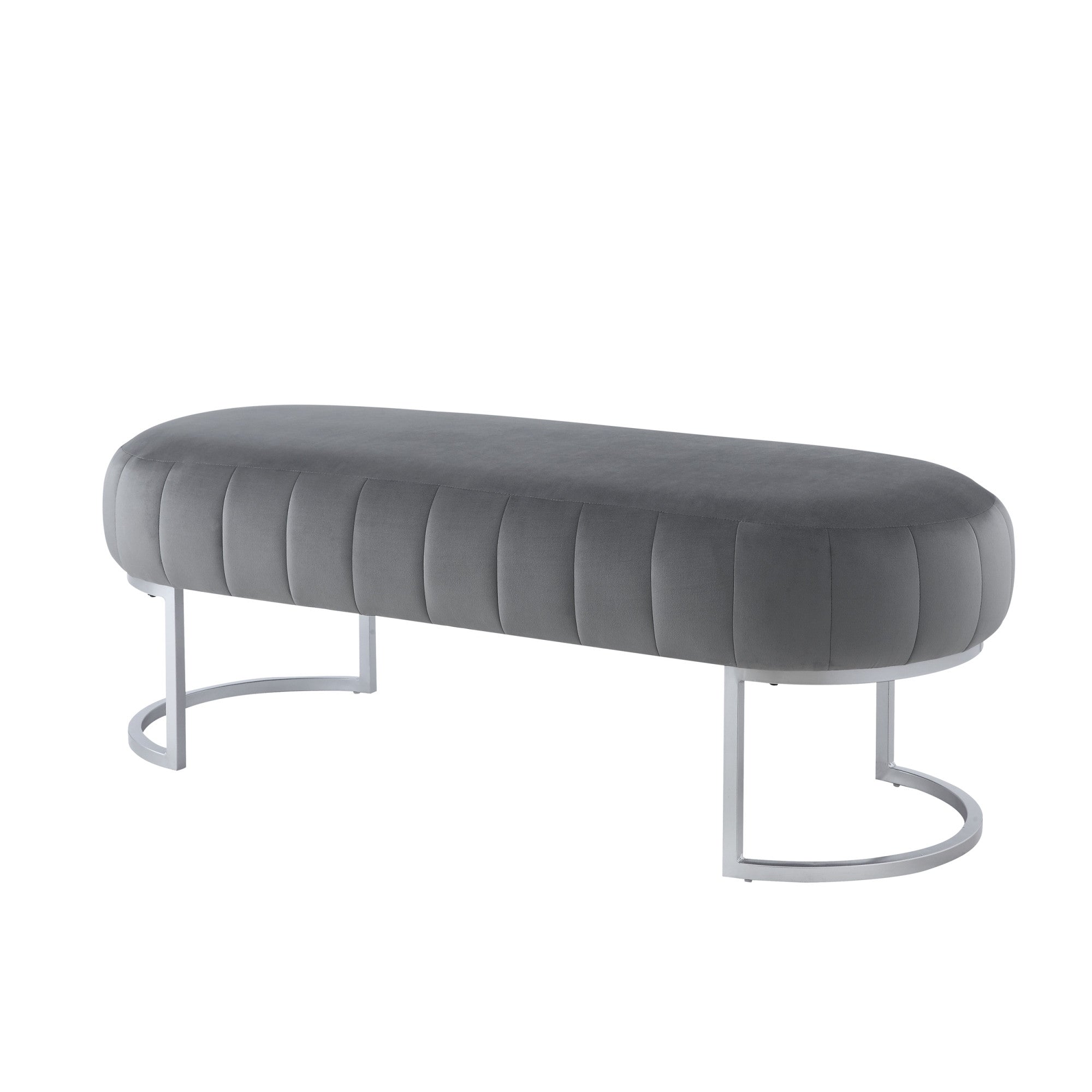 53" Velvet Pill Bench