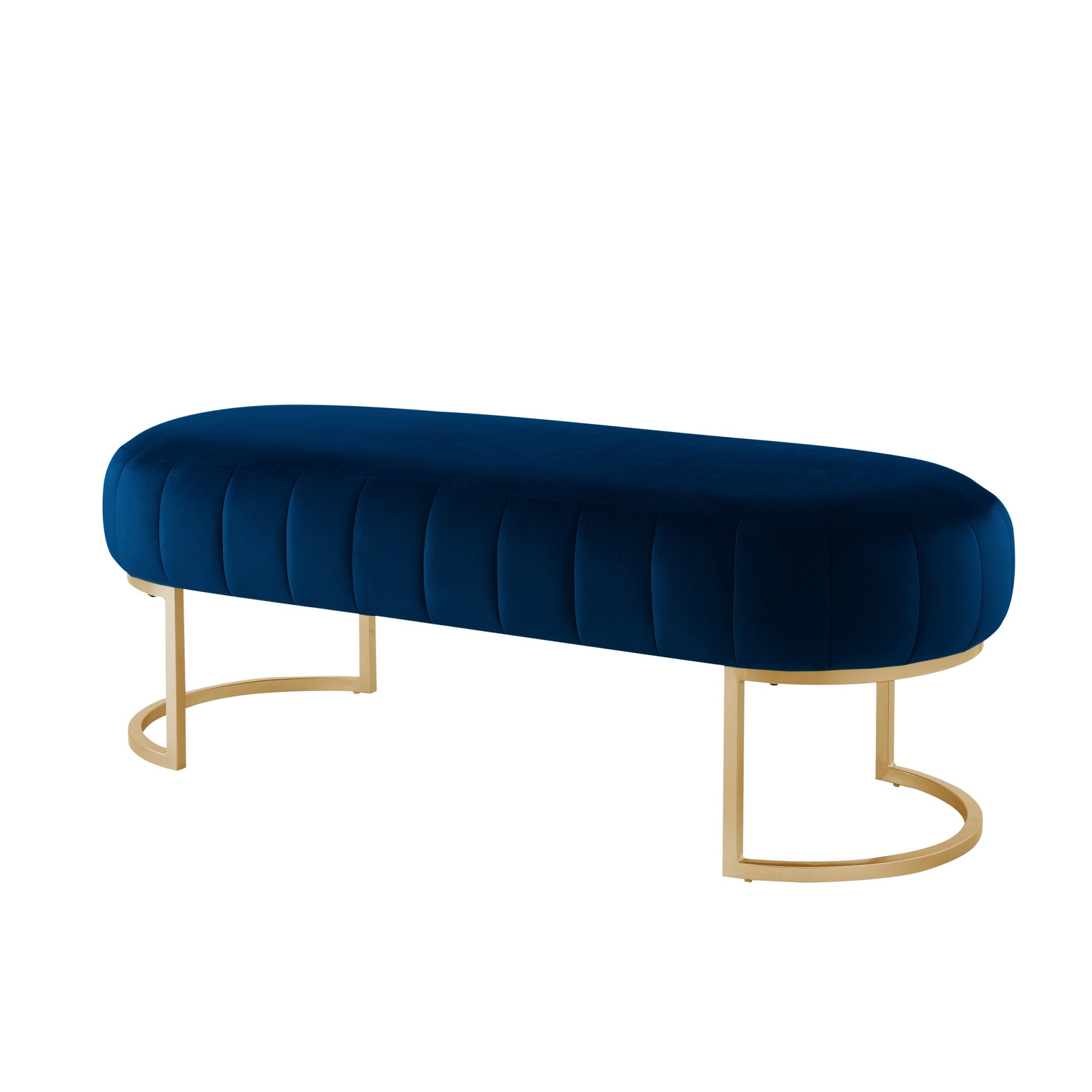 53" Velvet Pill Bench