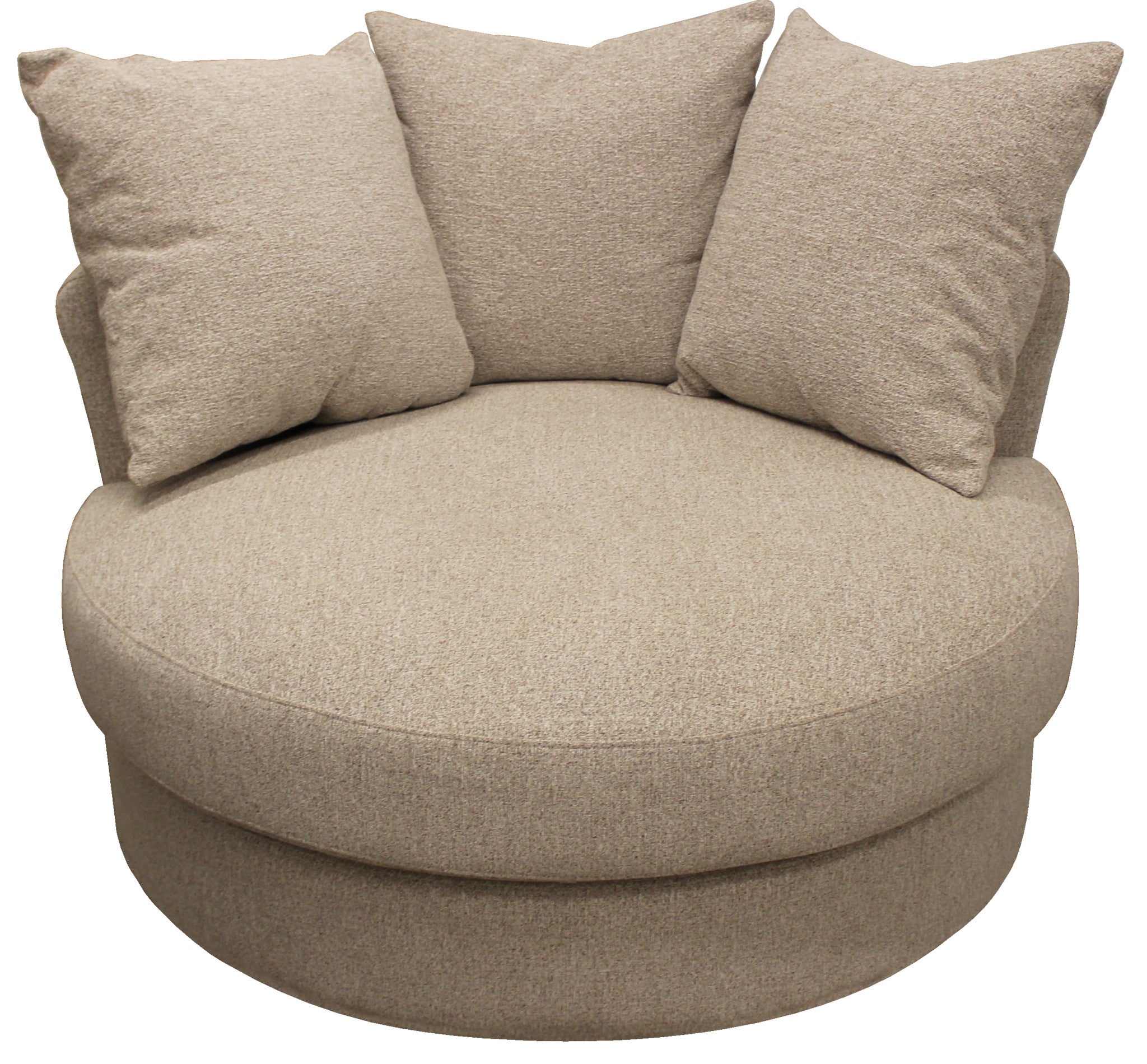 44" Sand Swivel Pad Chair