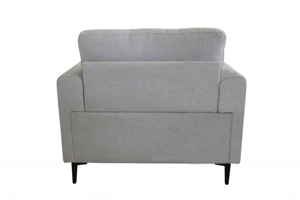 41" Gray Contemporary Key Armchair