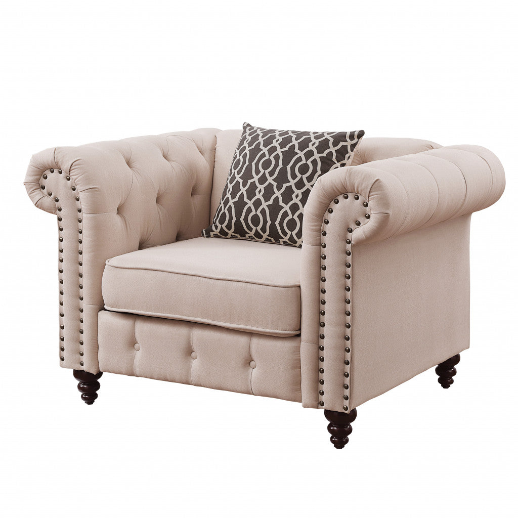 45" Tufted Chesterfield Chair