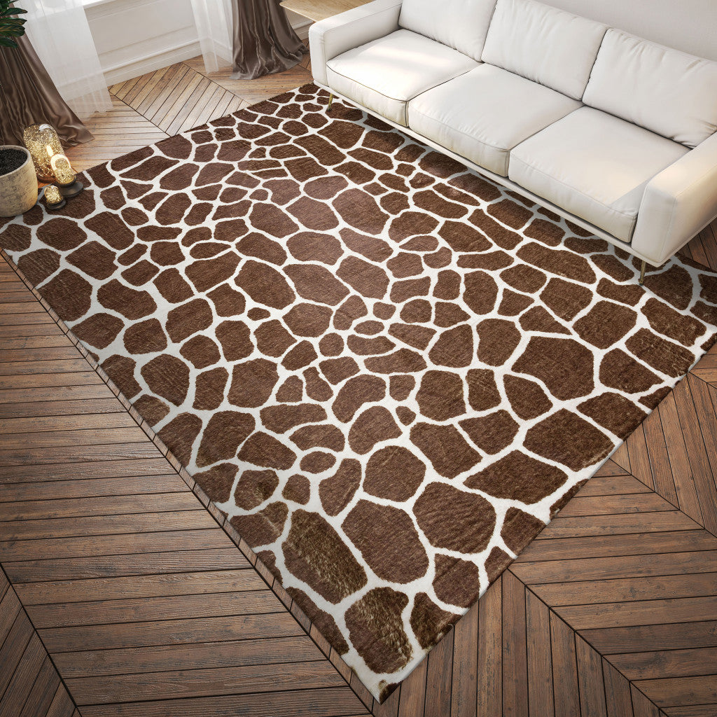 Faux Giraffe Skin Rug