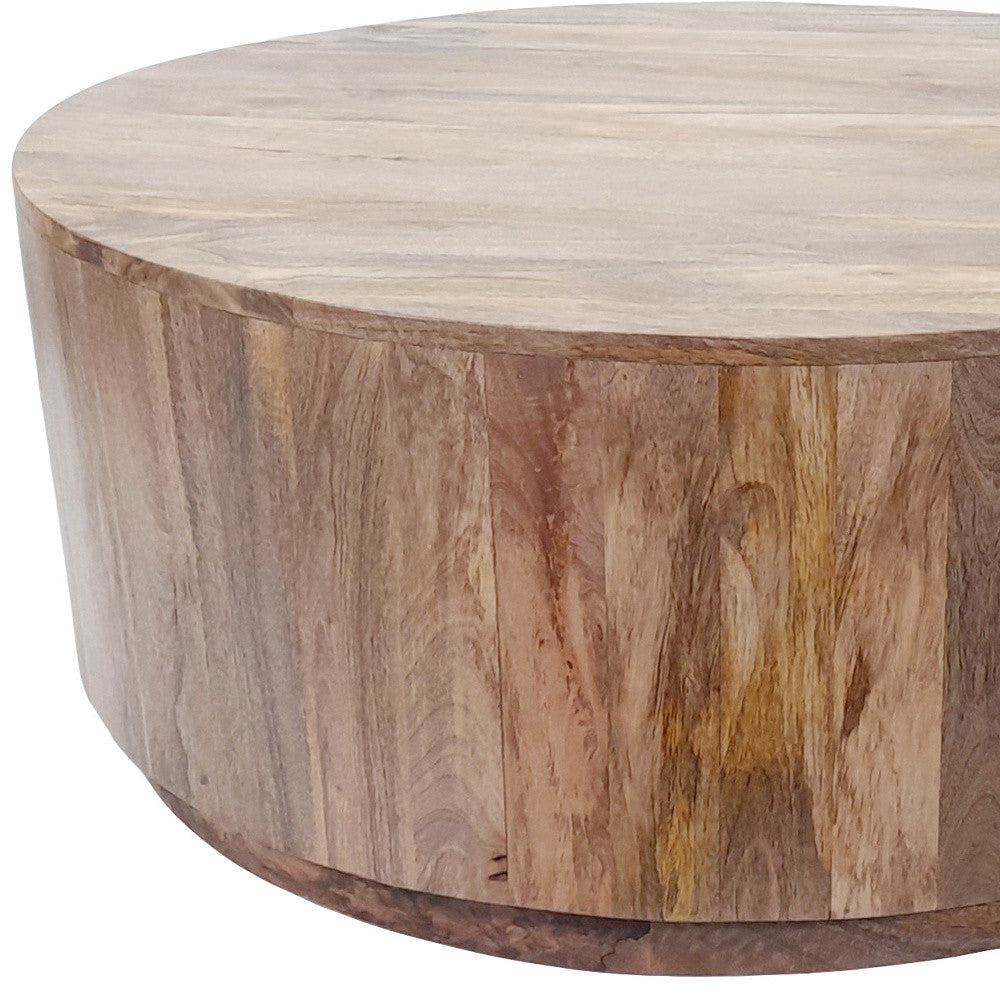 42" Wood Round Coffee Table