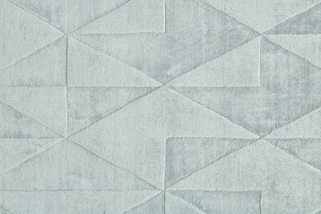 Gray, Ivory, and Silver Geometric Area Rug