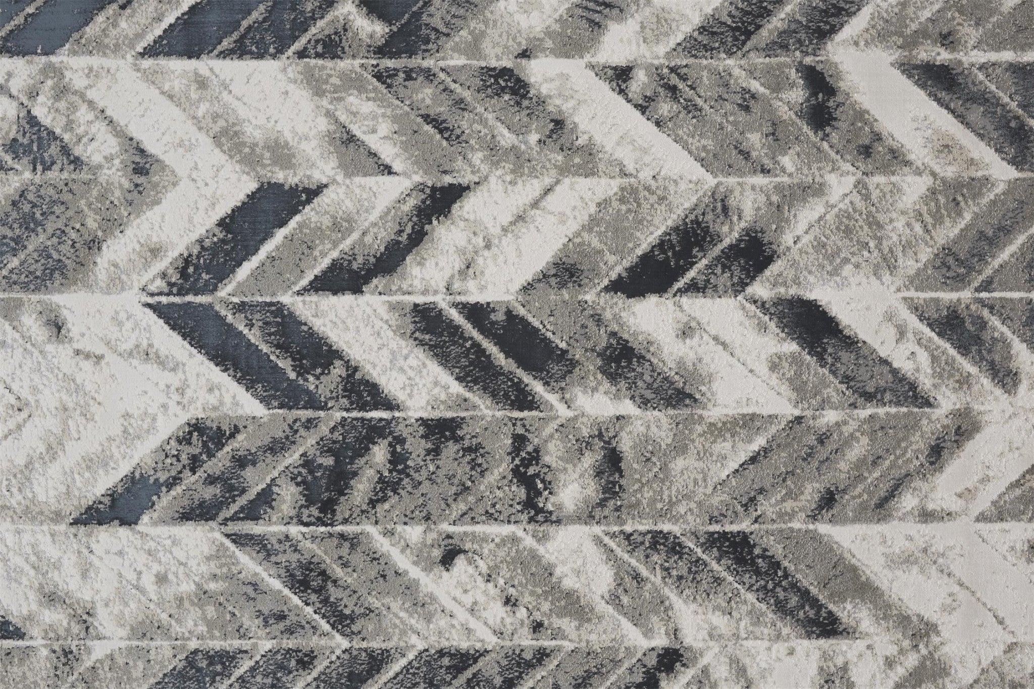 Black, Gray, and White Arrows Geometric Area Rug