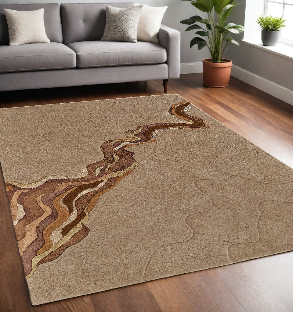 Wool Flow Area Rug