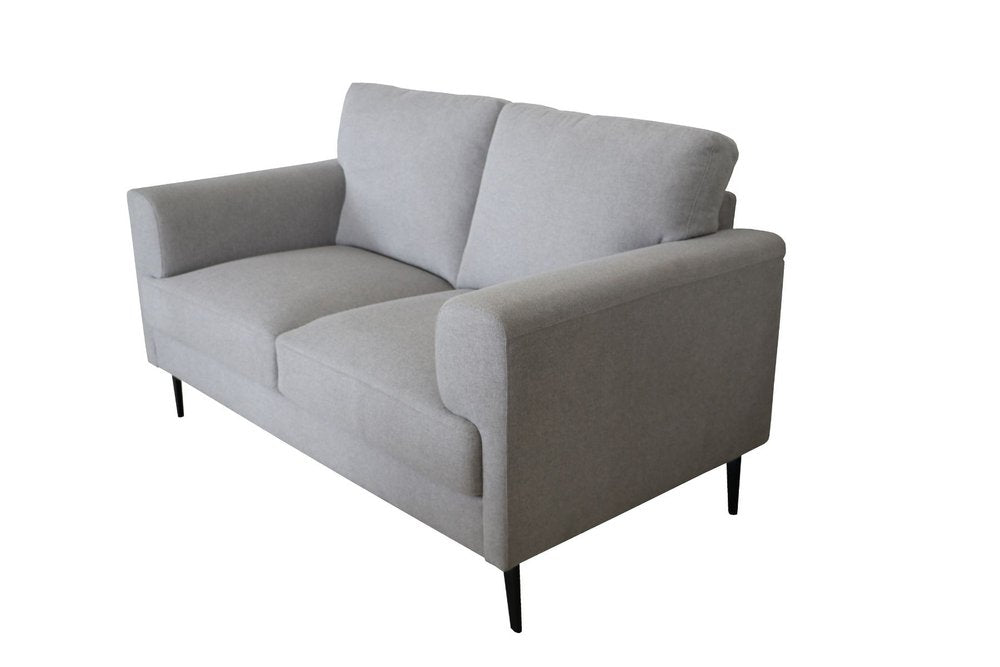 61" Gray Contemporary Key Loveseat