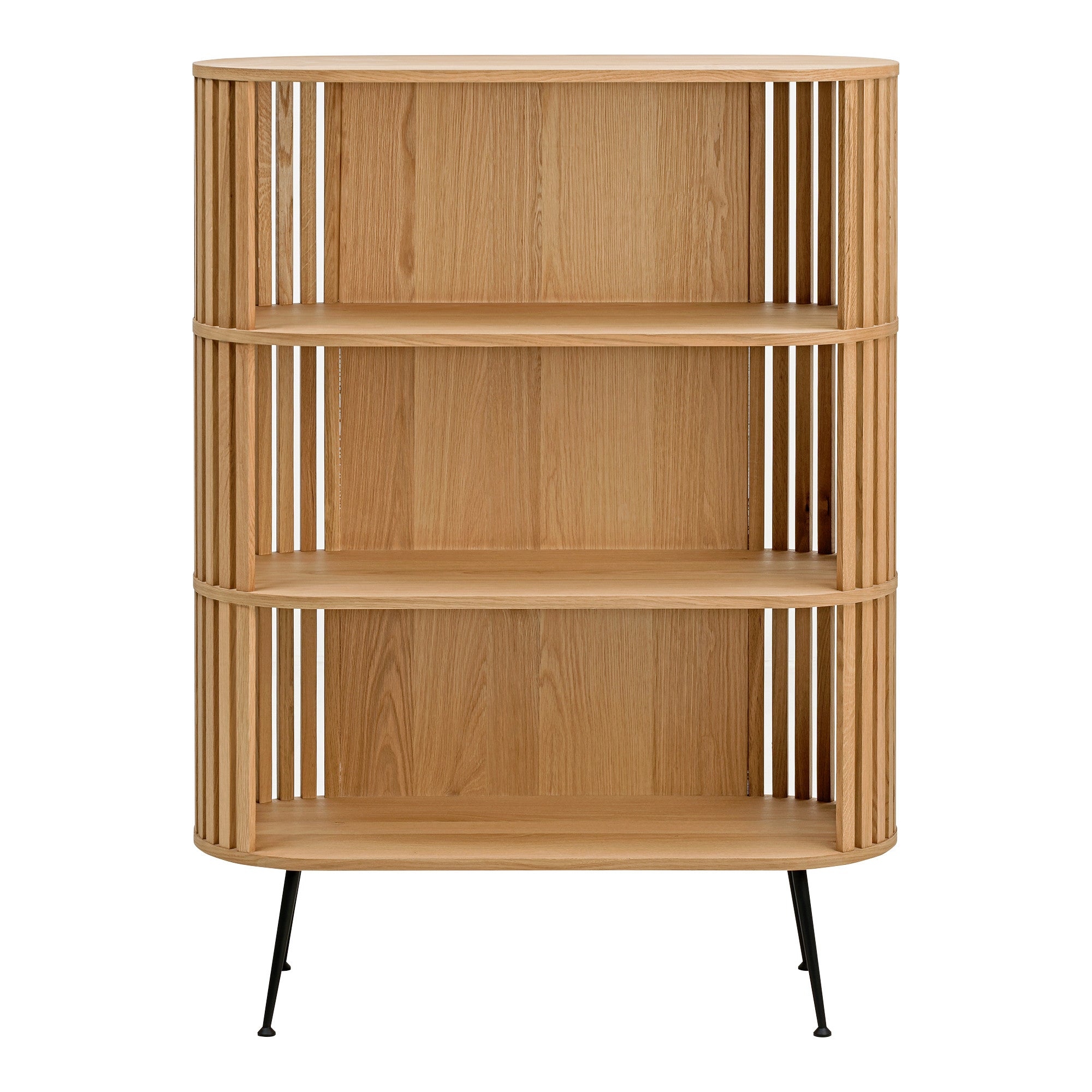 41" Wood Mid-Century Modern Bookcase