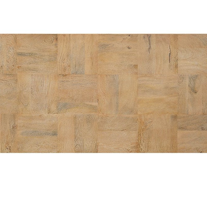 59" Square Wood Pedestal Coffee Table