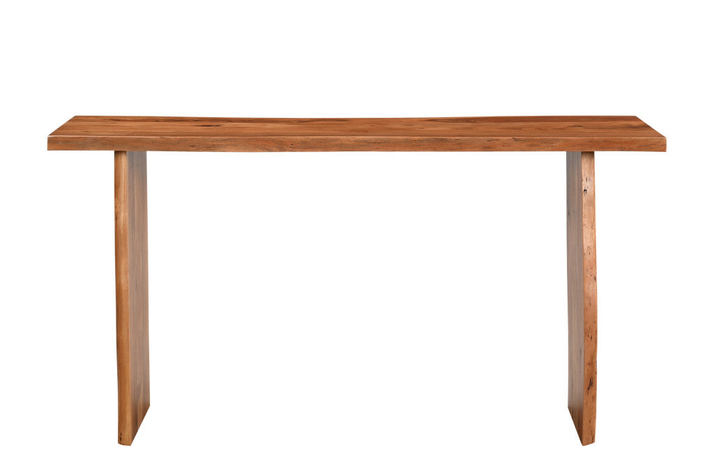 57" Wood Sled Console Table