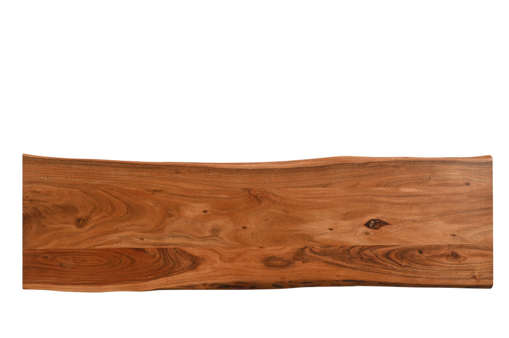 57" Wood Sled Console Table