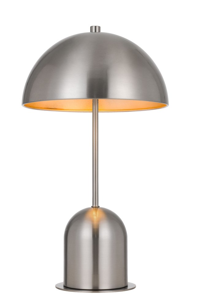 20" Metal Table Lamp with Dome Shade
