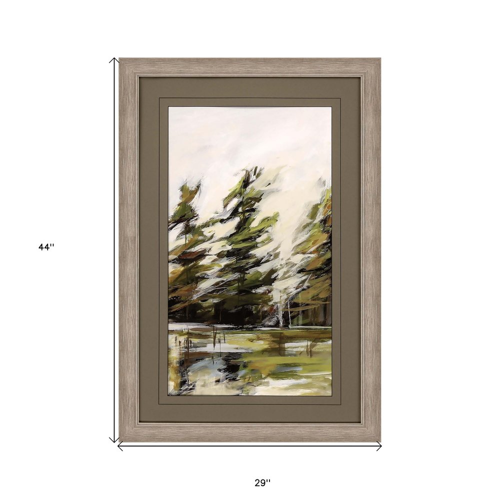 "29" x "44" "Evergreen" Framed Wall Art