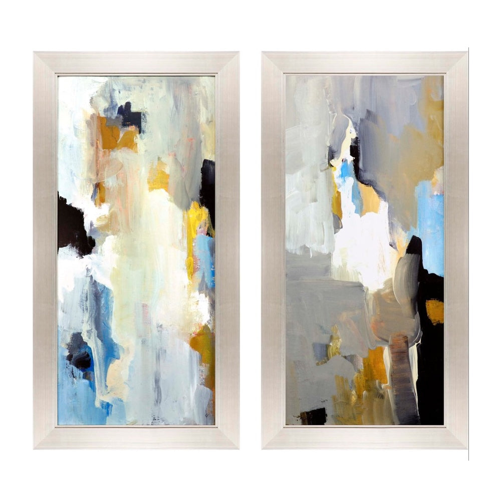 Set Of Two 23" x 45" "Wonder" Multi-Color Wall Art