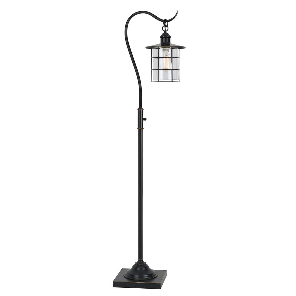 60" Bronze Lantern Floor Lamp