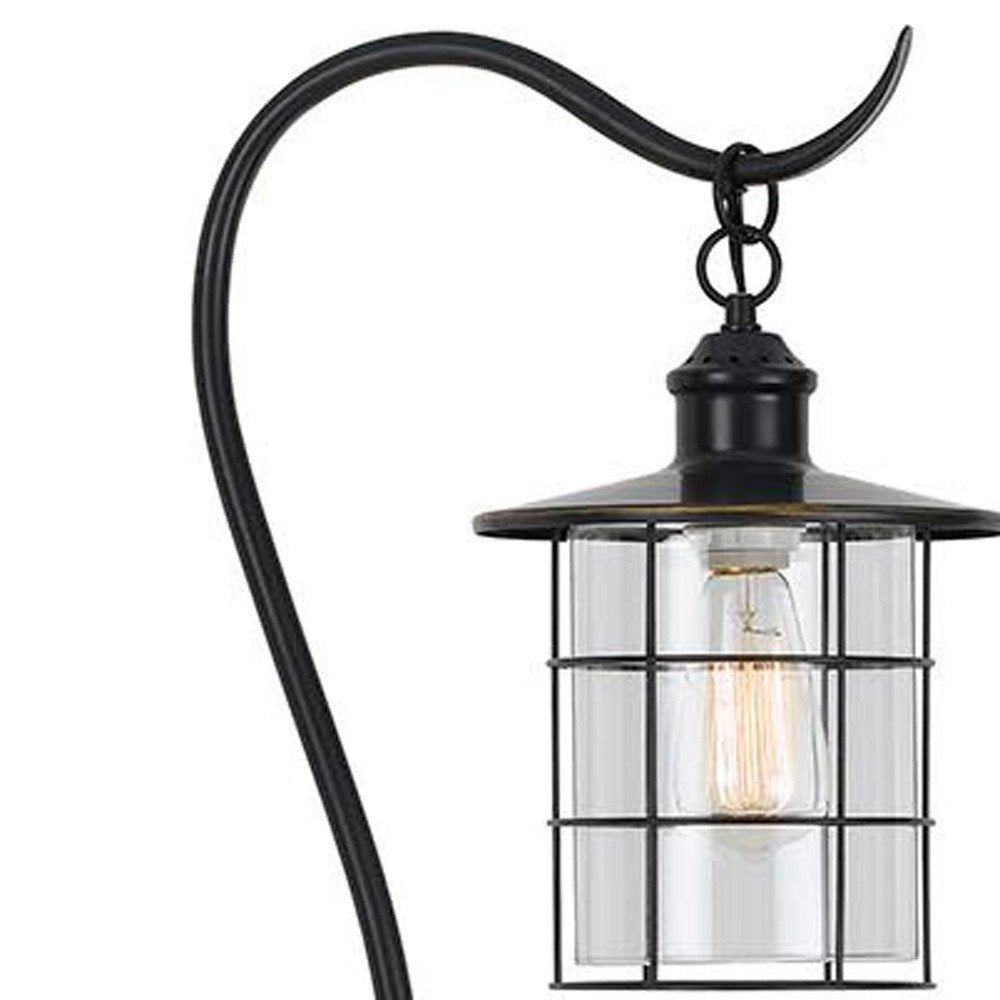 60" Bronze Lantern Floor Lamp