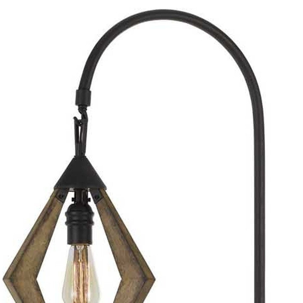 67" Black Diamond Floor Lamp