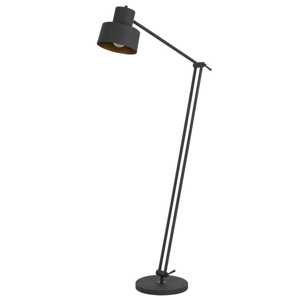 65" Black Adjustable Dome Floor Lamp
