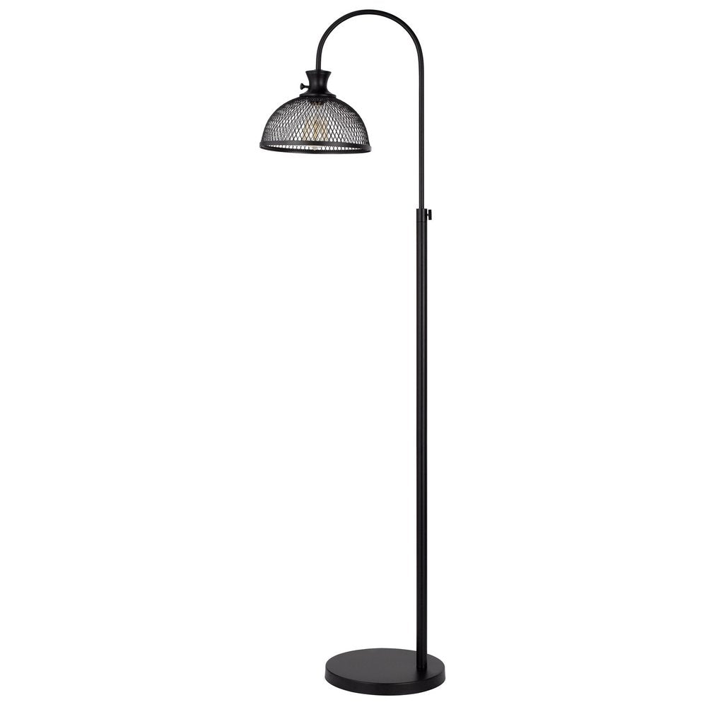 61" Black Dome Floor Lamp