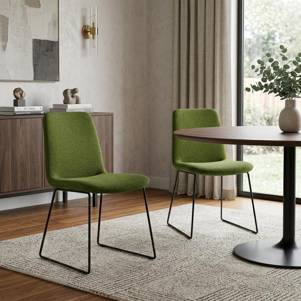 17" Set of Two Retro Dining chairs