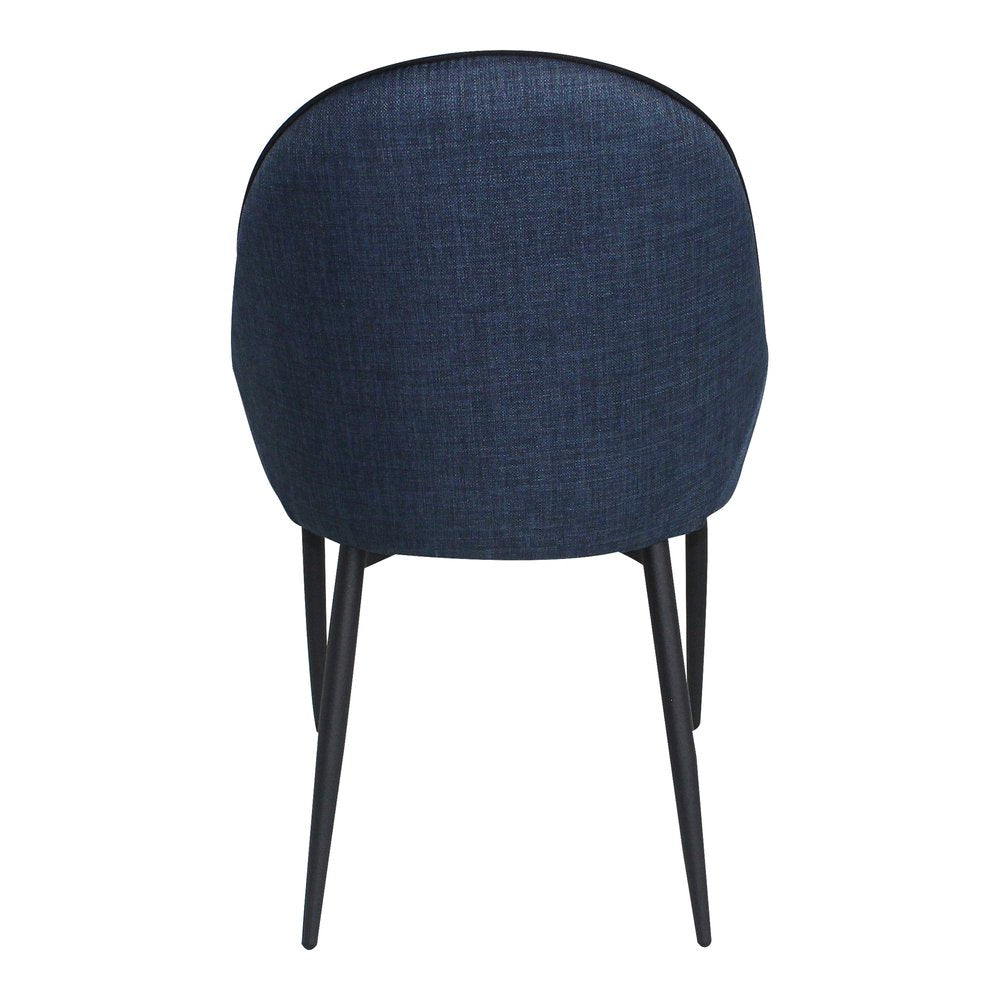 Set of Two 22" Blue Modern Barrel Dining Chair