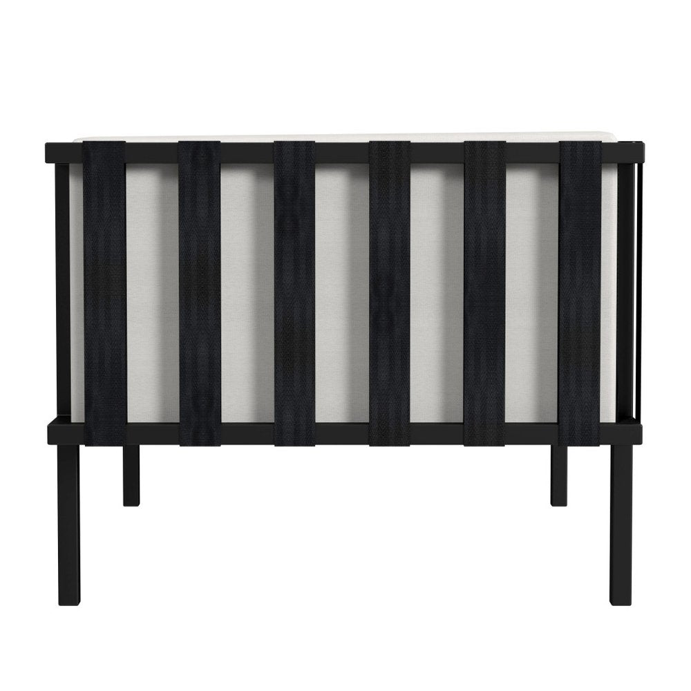 77" White Sunbrella Outdoor Club Sofa