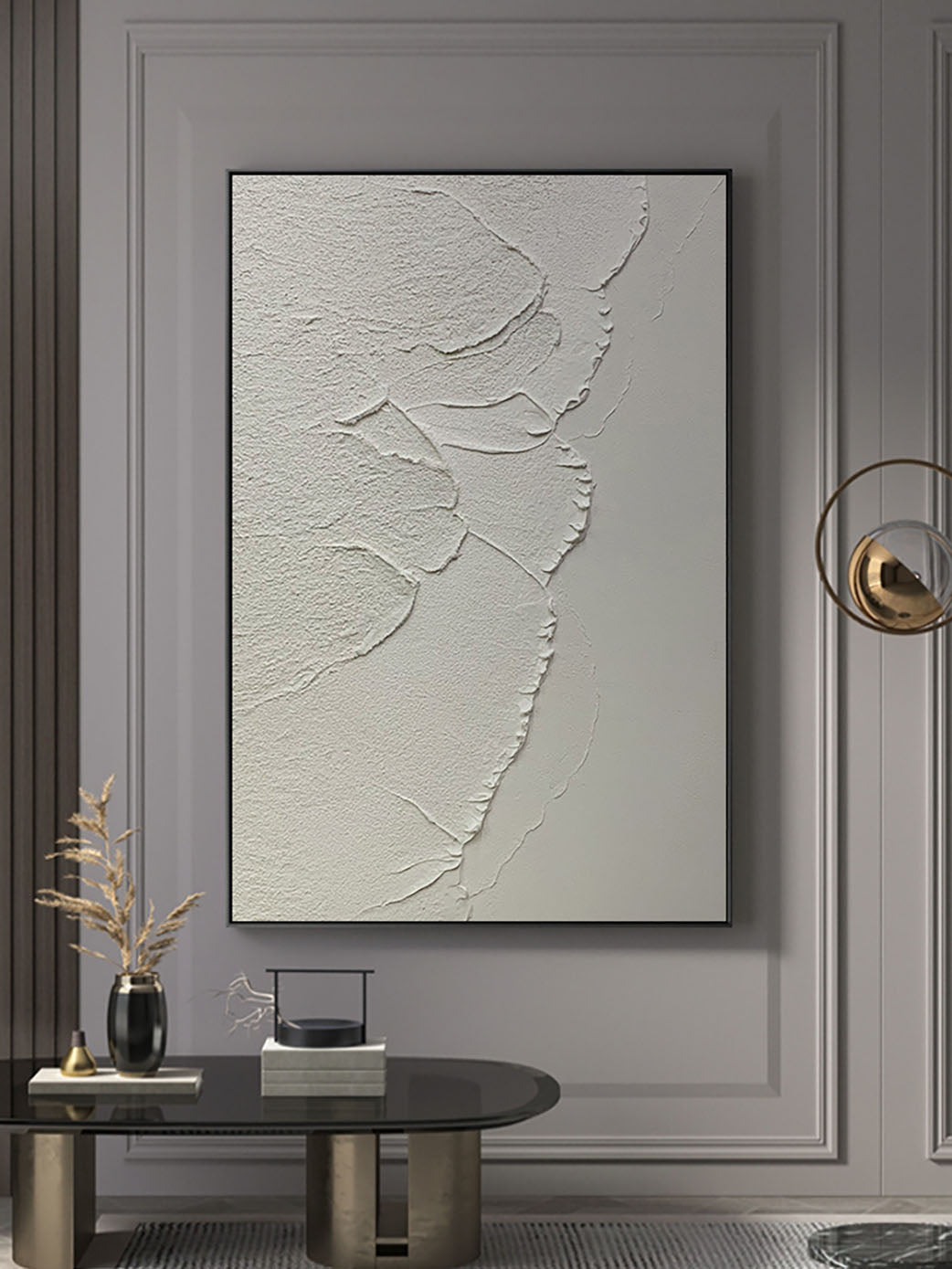 Gray Outlines Wall Art