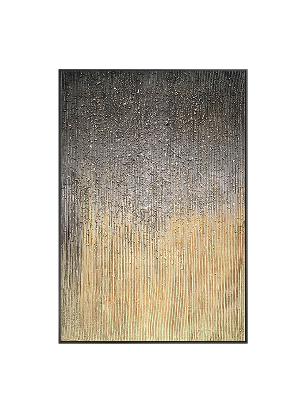 Yellow and Black Gradient Wall Art