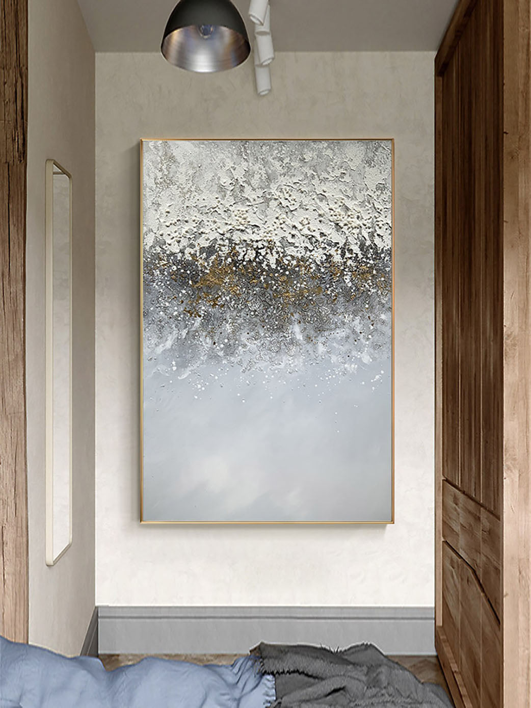 Gray Abstract Wall Art