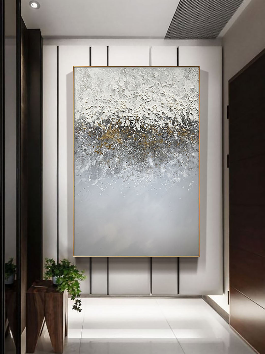 Gray Abstract Wall Art