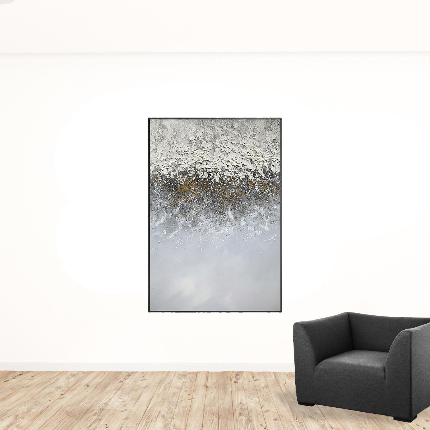 Gray Abstract Wall Art