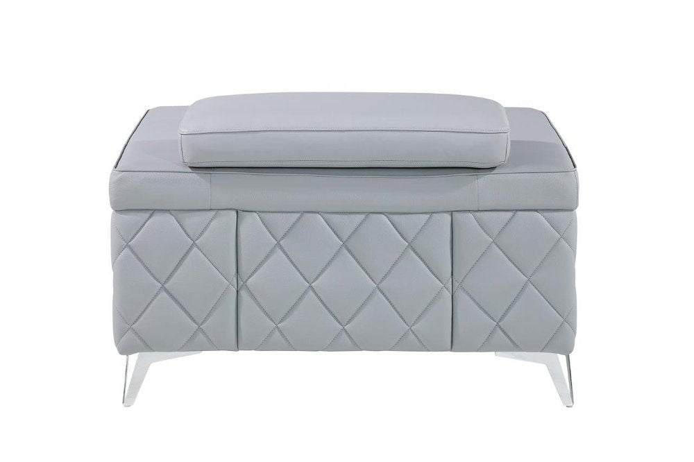 42" Leather Diamond Tufted Club Chair